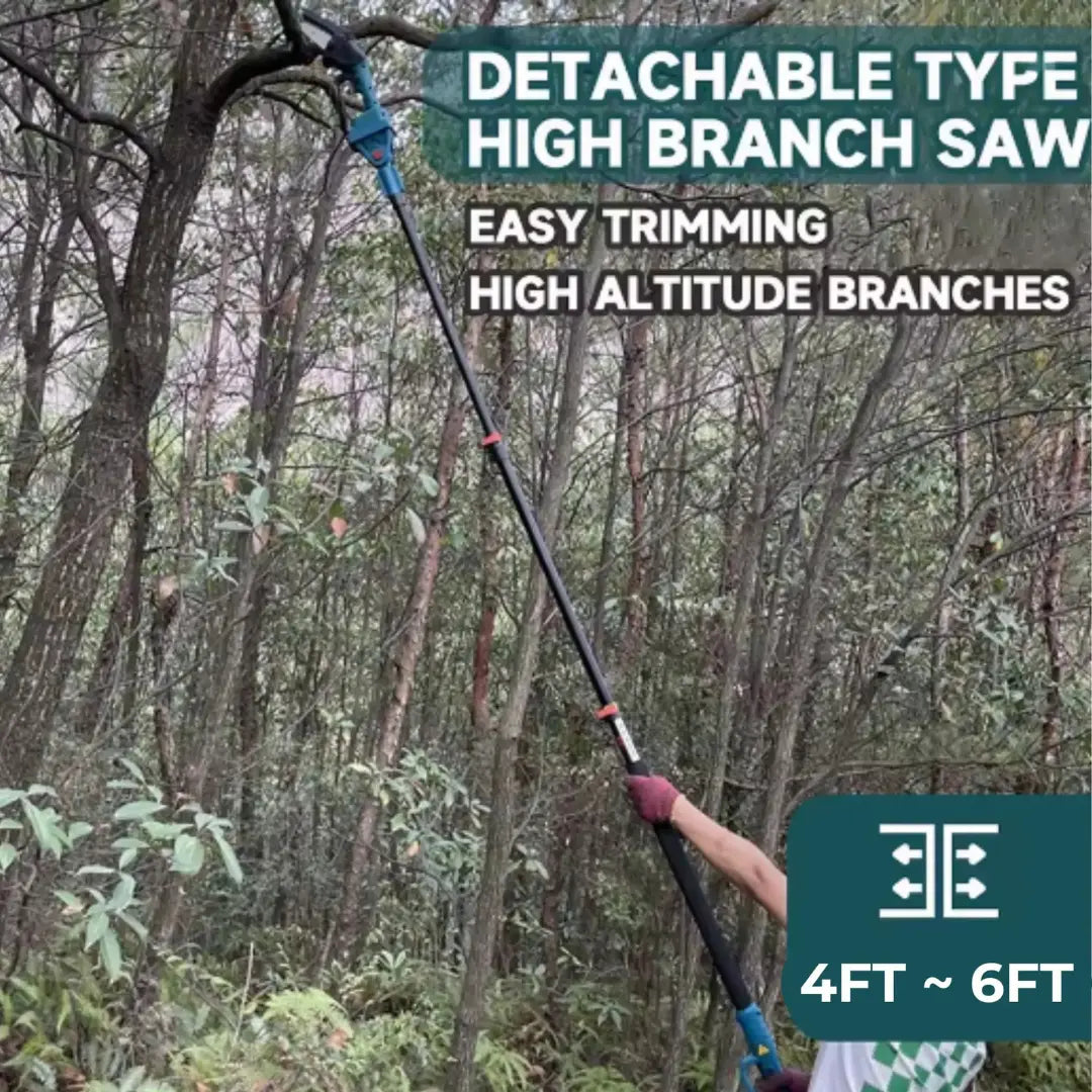 Lumberon R2 Pro — 2-in-1 Cordless Telescopic Pole Chainsaw & Mini Chainsaw + FREE Battery + Fast Charger